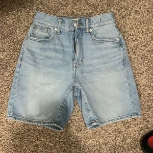 Madewell baggy jean shorts
